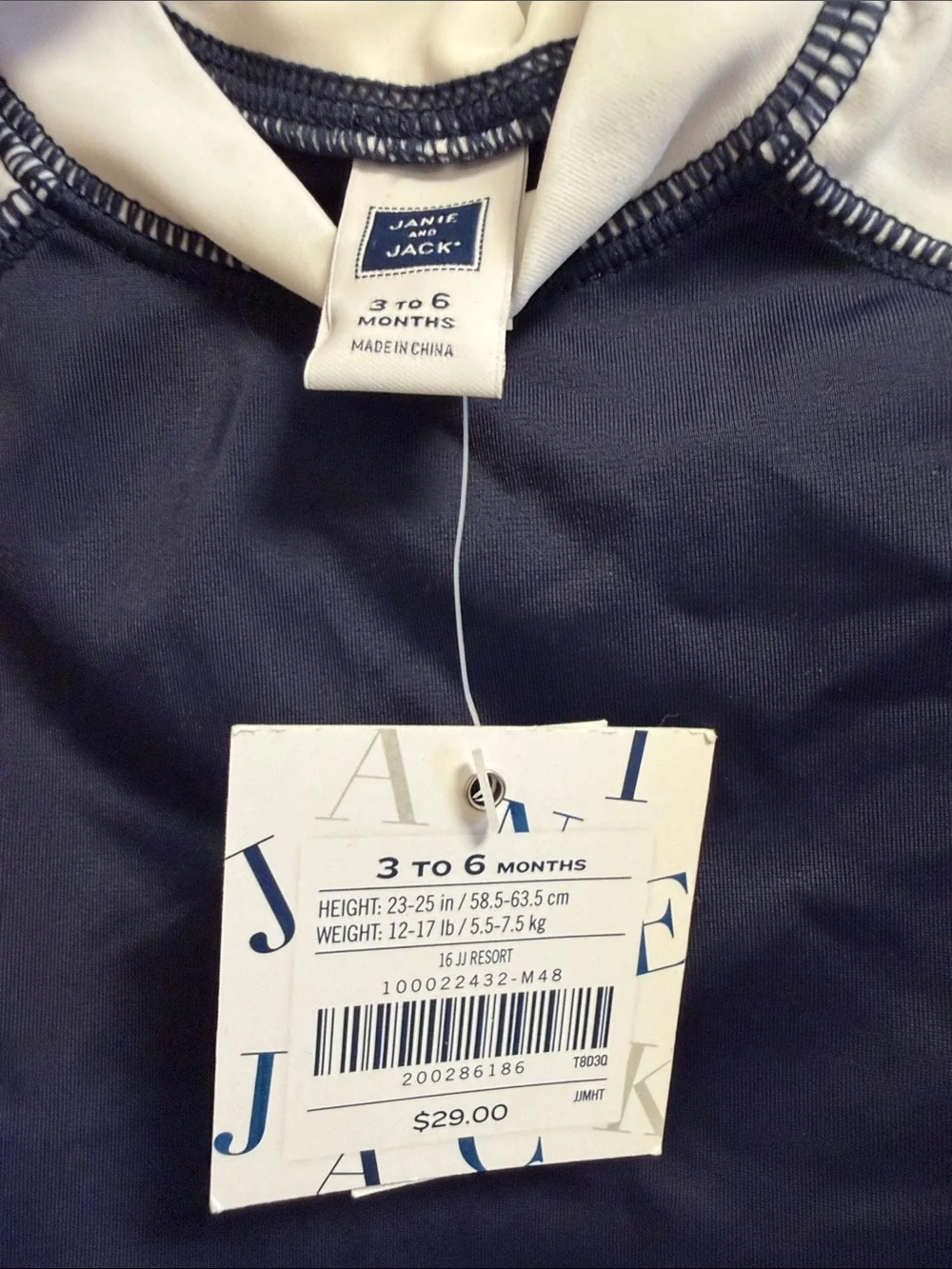 NWT Janie and Jack Baby Boy Rash Guard Swim Trunks Set 3-6M Nautical Sailboat